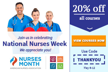 20% off all courses for Nurses Week 2024